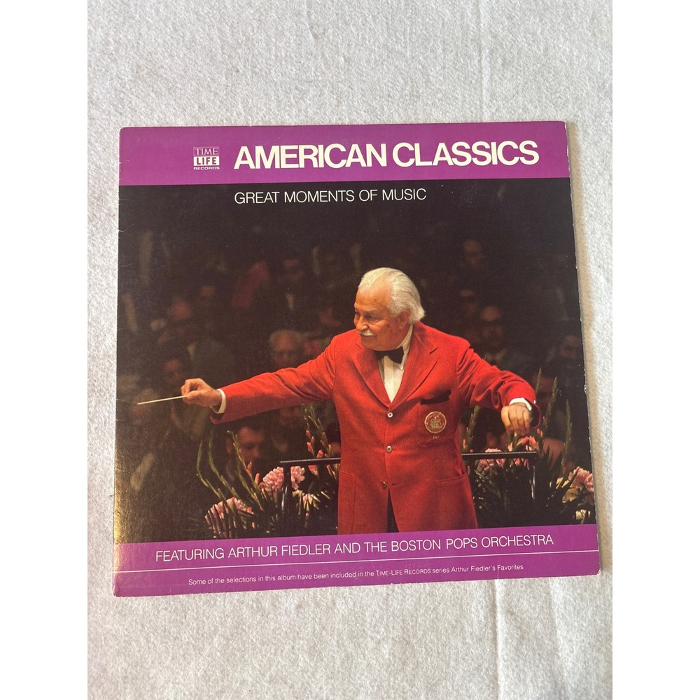 Time Life American Classics Vinyl LP Arthur Fiedler Boston Pops STLS-7001 Good